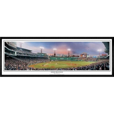 Boston Red Sox "historic Match-up"  - 13.5"x39" Standard Black Frame
