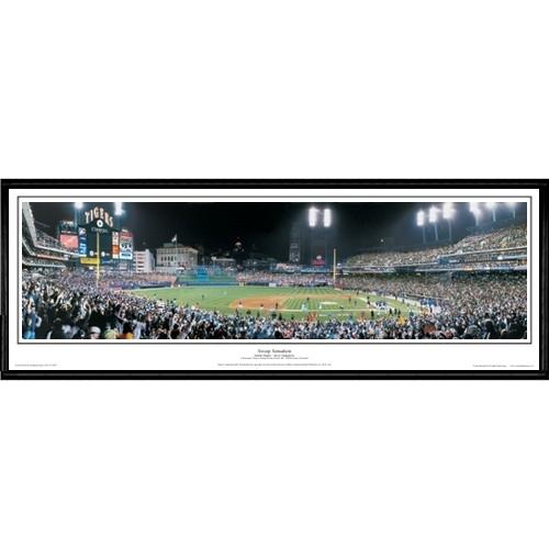 Detroit Tigers "sweep Sensation" - 13.5"x39" Standard Black Frame