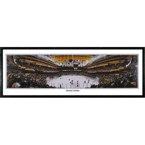 Boston Bruins "boston Garden" - 13.5"x39" Standard Black Frame