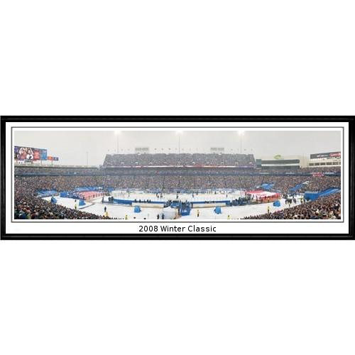 Buffalo Sabers "2008 Winter Classic" - 13.5"x39" Standard Black Frame