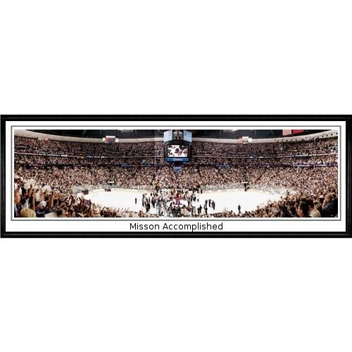 Colorado Avalanche "mission Accomplished" - 13.5"x39" Standard Black Frame