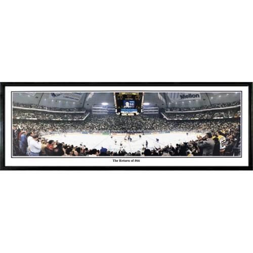 Pittsburgh Penguins "return Of #66" - 13.5"x39" Standard Black Frame