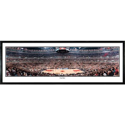 Chicago Bulls "foul Shot" - 13.5"x39" Standard Black Frame