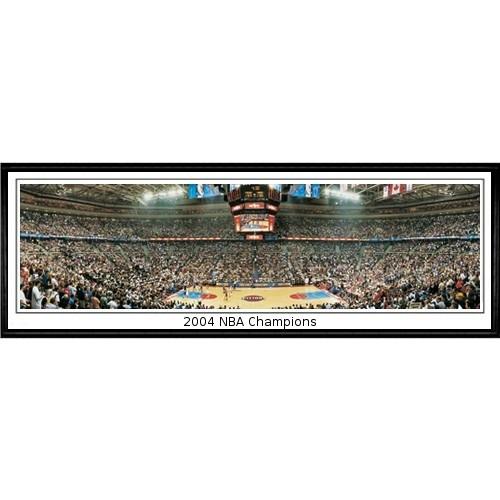 Detroit Pistons "2004 Nba Champions" - 13.5"x39" Standard Black Frame