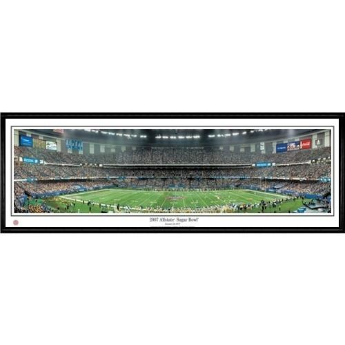 Louisiana State Tigers "2007 Allstate Sugar Bowl" - 13.5"x39" Standard Black Frame