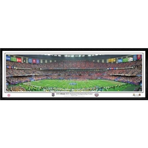 Lsu Tigers "2008 Allstate Bcs National Championship Game"  - 13.5"x39" Standard Black Frame