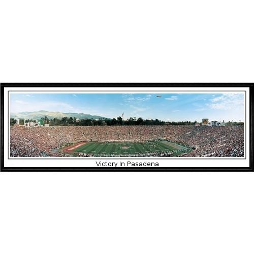 Oklahoma Sooners "victory In Pasadena" - 13.5"x39" Standard Black Frame