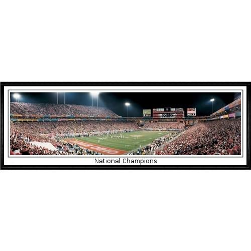 Ohio State Buckeyes "national Champions" - 13.5"x39" Standard Black Frame