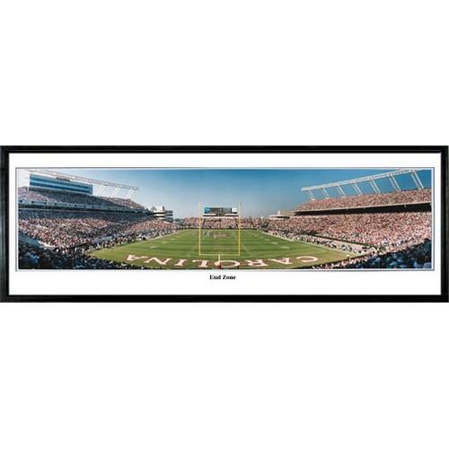 South Carolina Gamecocks "end Zone" - 13.5"x39" Standard Black Frame