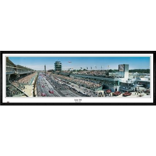 Indianapolis Motor Speedway "indy 500" - 13.5"x39" Standard Black Frame