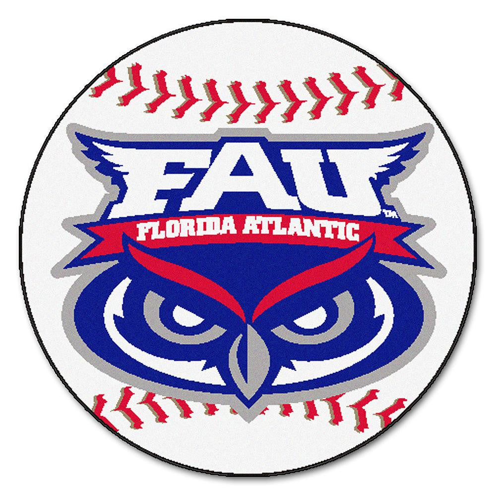 Florida Atlantic Owls Ncaa "baseball" Round Floor Mat (29")