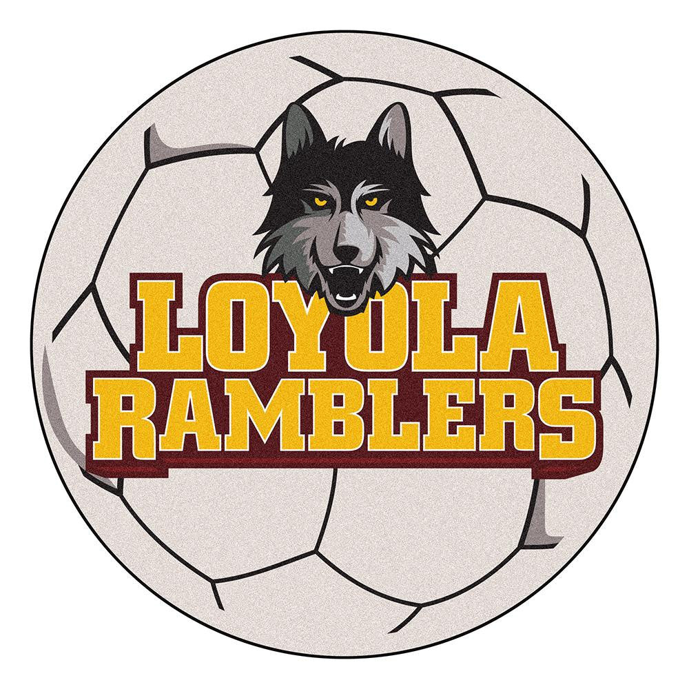 Loyola Illinois Ramblers Ncaa "soccer Ball" Round Floor Mat (29")