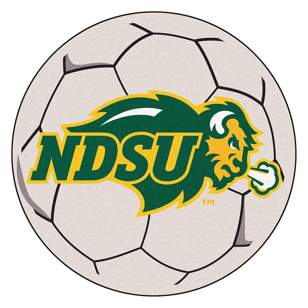 North Dakota State Bison Ncaa "soccer Ball" Round Floor Mat (29")