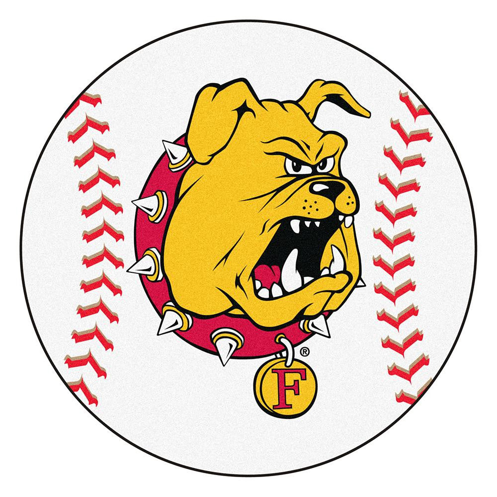 Ferris State Bulldogs Ncaa Baseball Round Floor Mat (29")