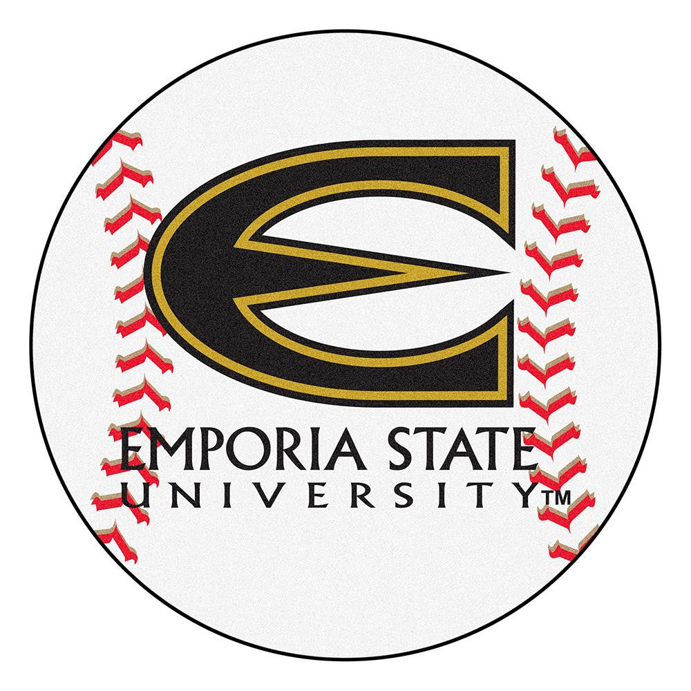 Emporia State University Ncaa Baseball Round Floor Mat (29")