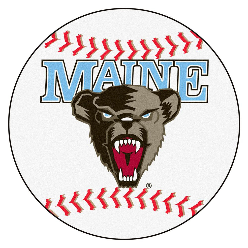Maine Black Bears Ncaa "baseball" Round Floor Mat (29")