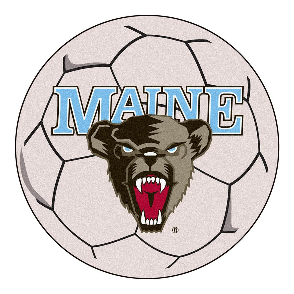 Maine Black Bears Ncaa "soccer Ball" Round Floor Mat (29")