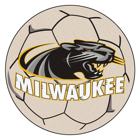 Wisconsin Milwaukee Panthers Ncaa Soccer Ball Round Floor Mat (29")