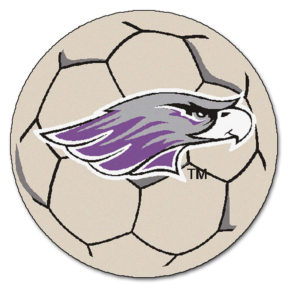 Wisconsin-whitewater Warhawks Ncaa Soccer Ball Round Floor Mat (29")