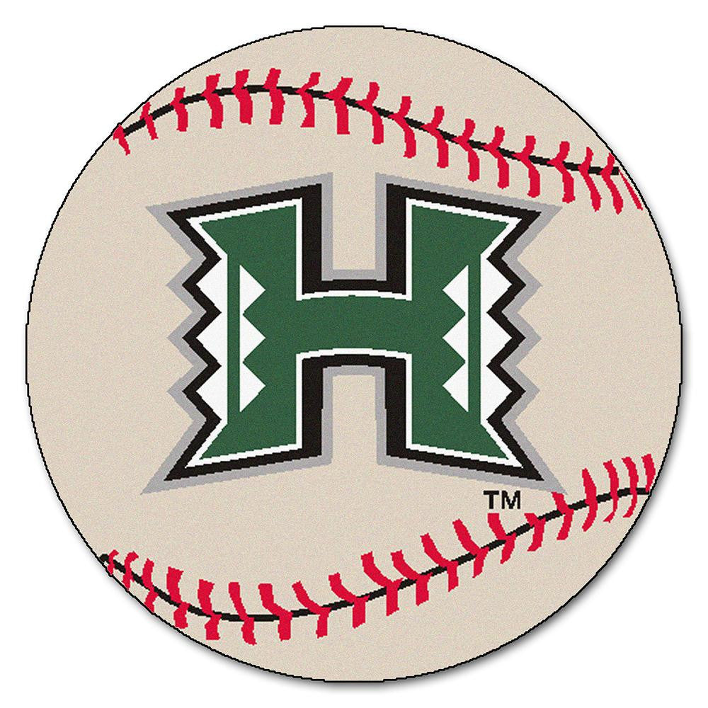 Hawaii Rainbow Warriors Ncaa "baseball" Round Floor Mat (29")