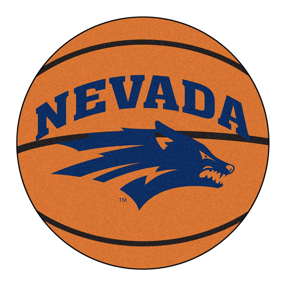 Nevada Reno Wolf Pack Ncaa "basketball" Round Floor Mat (29")