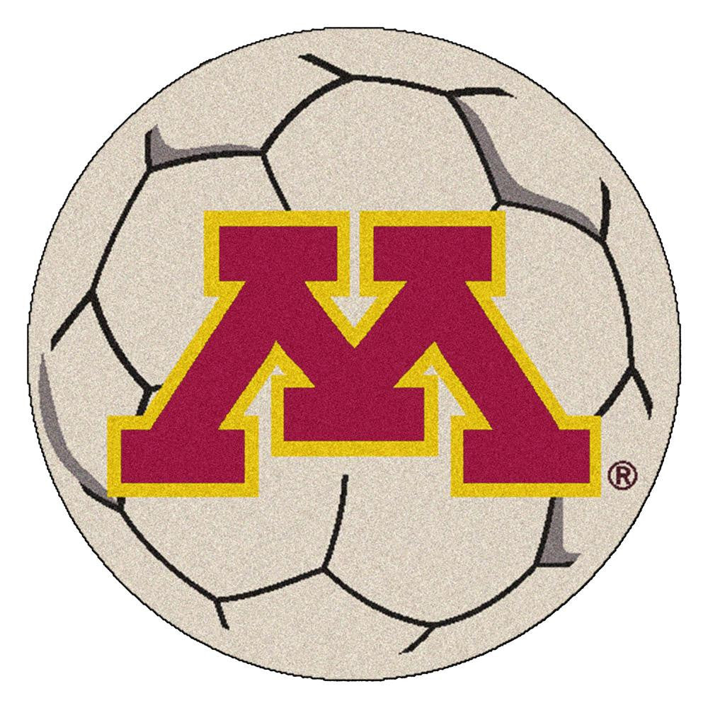 Minnesota Golden Gophers Ncaa "soccer Ball" Round Floor Mat (29")