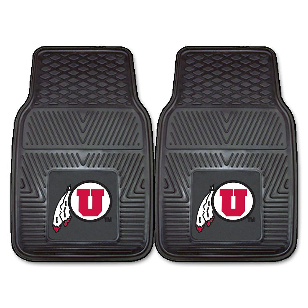 Utah Utes Ncaa Heavy Duty 2-piece Vinyl Car Mats (18"x27")