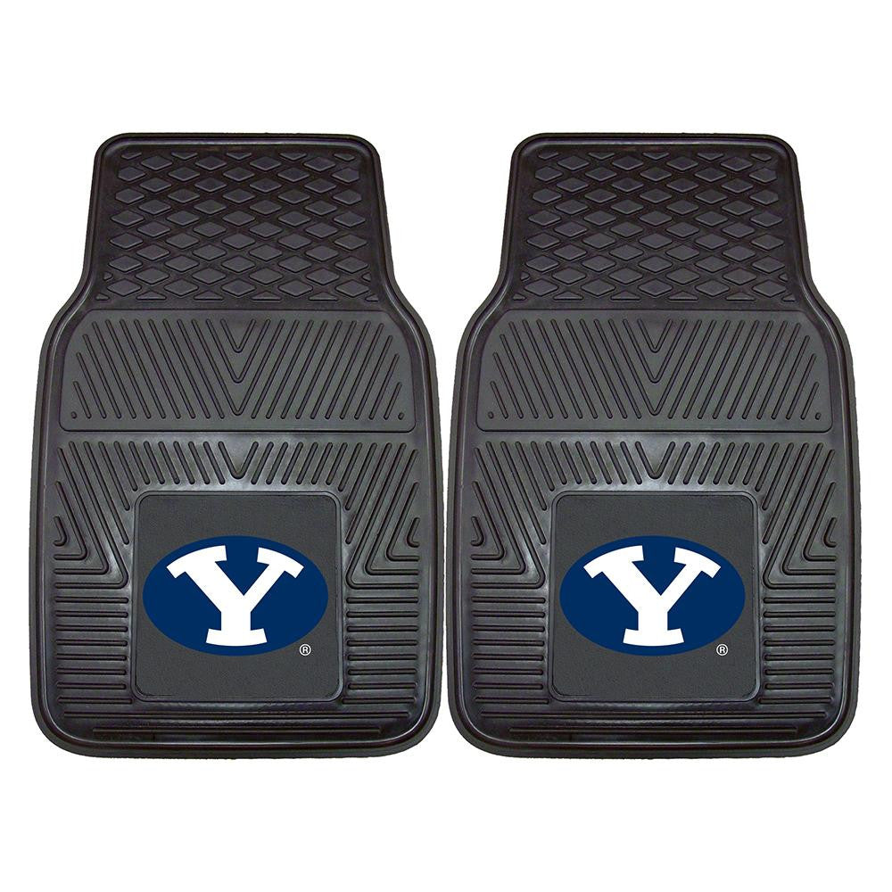 Brigham Young Cougars Ncaa Heavy Duty 2-piece Vinyl Car Mats (18"x27")