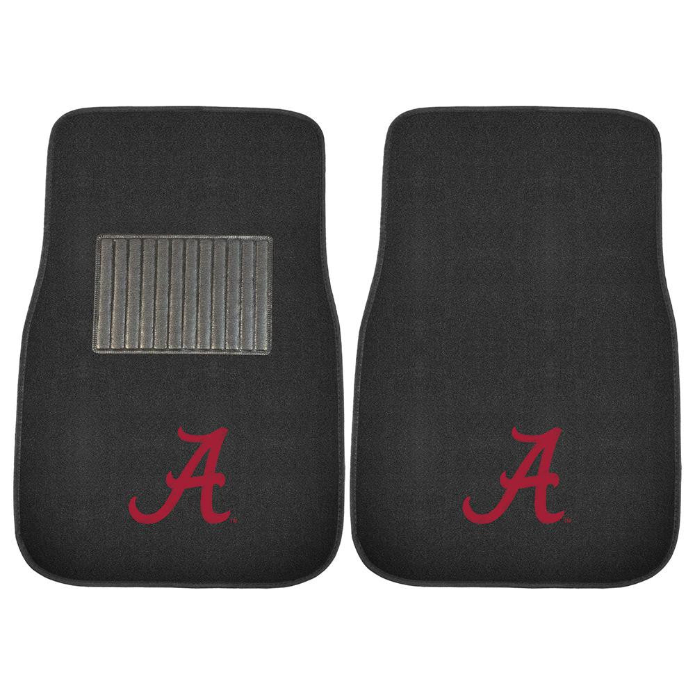 Alabama Crimson Tide Ncaa 2-pc Embroidered Car Mat Set
