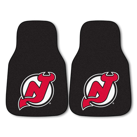 New Jersey Devils NHL 2-Piece Printed Carpet Car Mats (18x27)