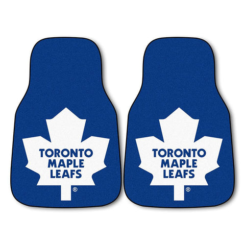 Toronto Maple Leafs NHL 2-Piece Printed Carpet Car Mats (18x27)