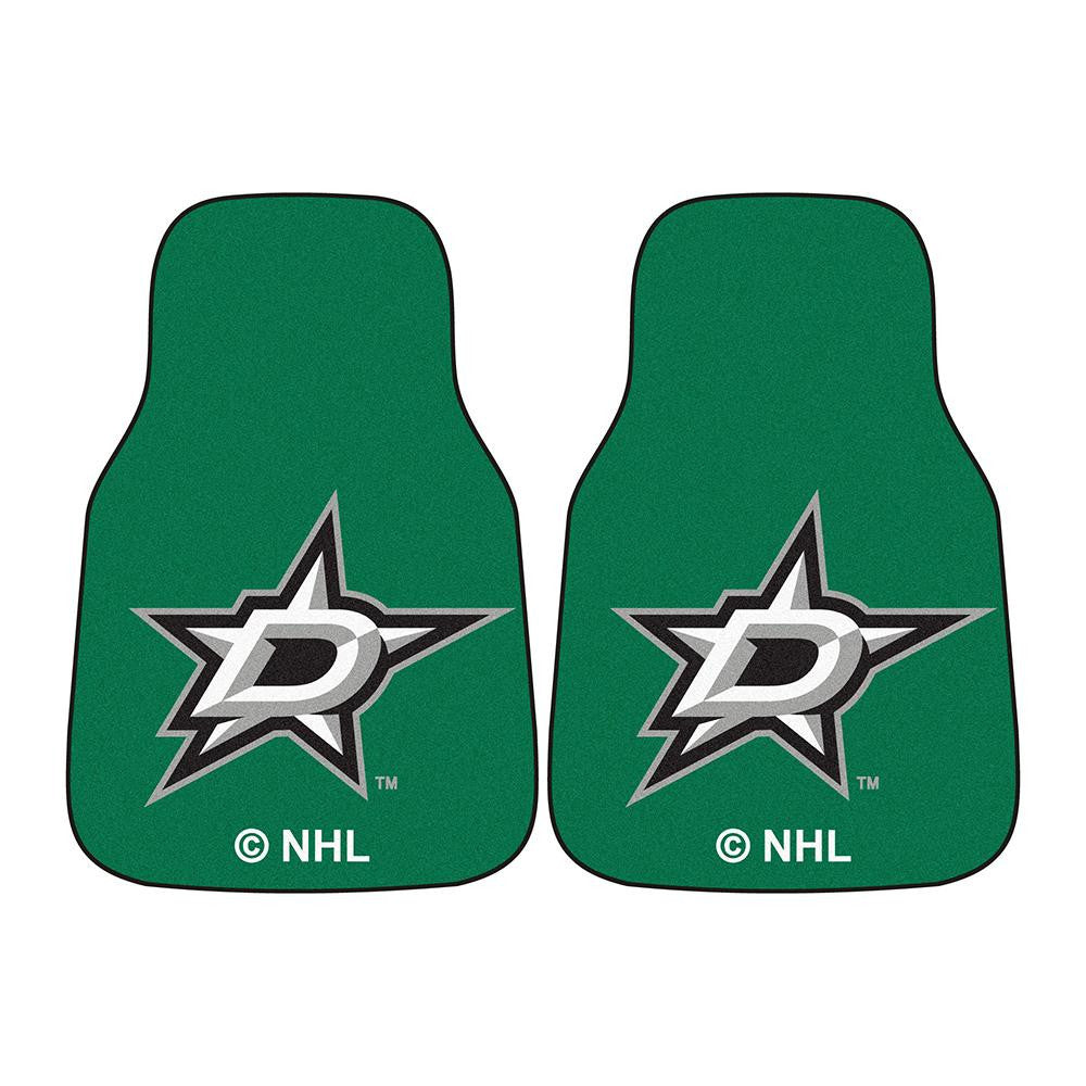 Dallas Stars NHL 2-Piece Printed Carpet Car Mats (18x27)