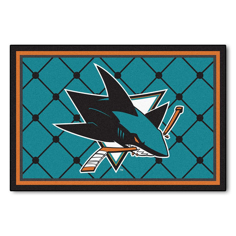 San Jose Sharks NHL 5x8 Rug (60x92)