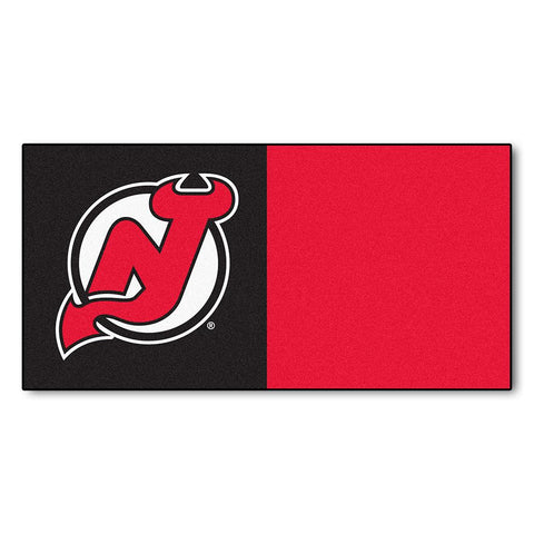 New Jersey Devils NHL Team Logo Carpet Tiles