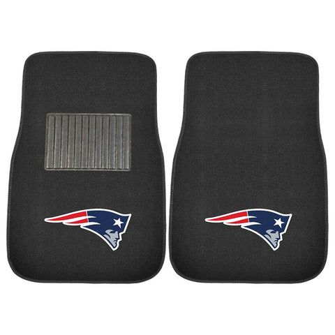 New England Patriots NFL 2-pc Embroidered Car Mat Set