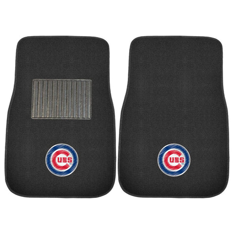 Chicago Cubs MLB 2-pc Embroidered Car Mat Set