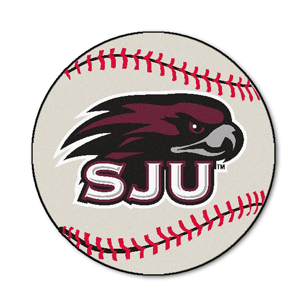 Saint Joseph's Hawks Ncaa "baseball" Round Floor Mat (29")