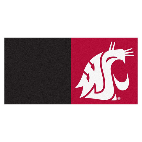 Washington State Cougars Ncaa Team Logo Carpet Tiles