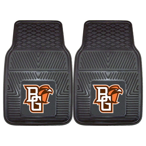Bowling Green Falcons Ncaa Heavy Duty 2-piece Vinyl Car Mats (18"x27")