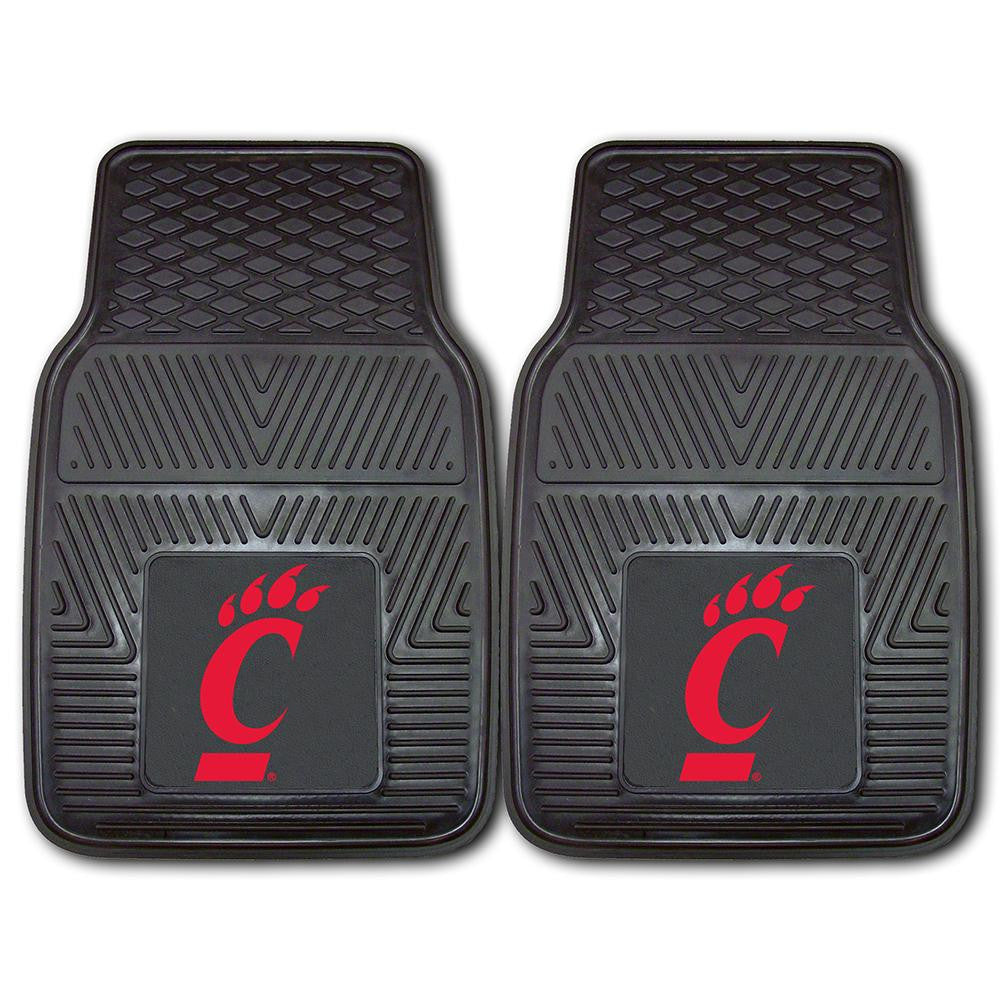 Cincinnati Bearcats Ncaa Heavy Duty 2-piece Vinyl Car Mats (18"x27")