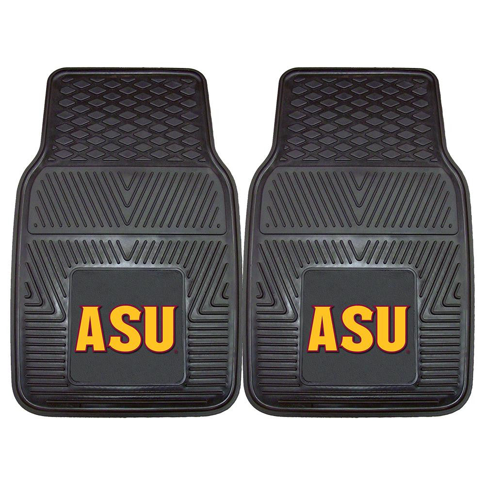 Arizona State Sun Devils Ncaa Heavy Duty 2-piece Vinyl Car Mats (18"x27")