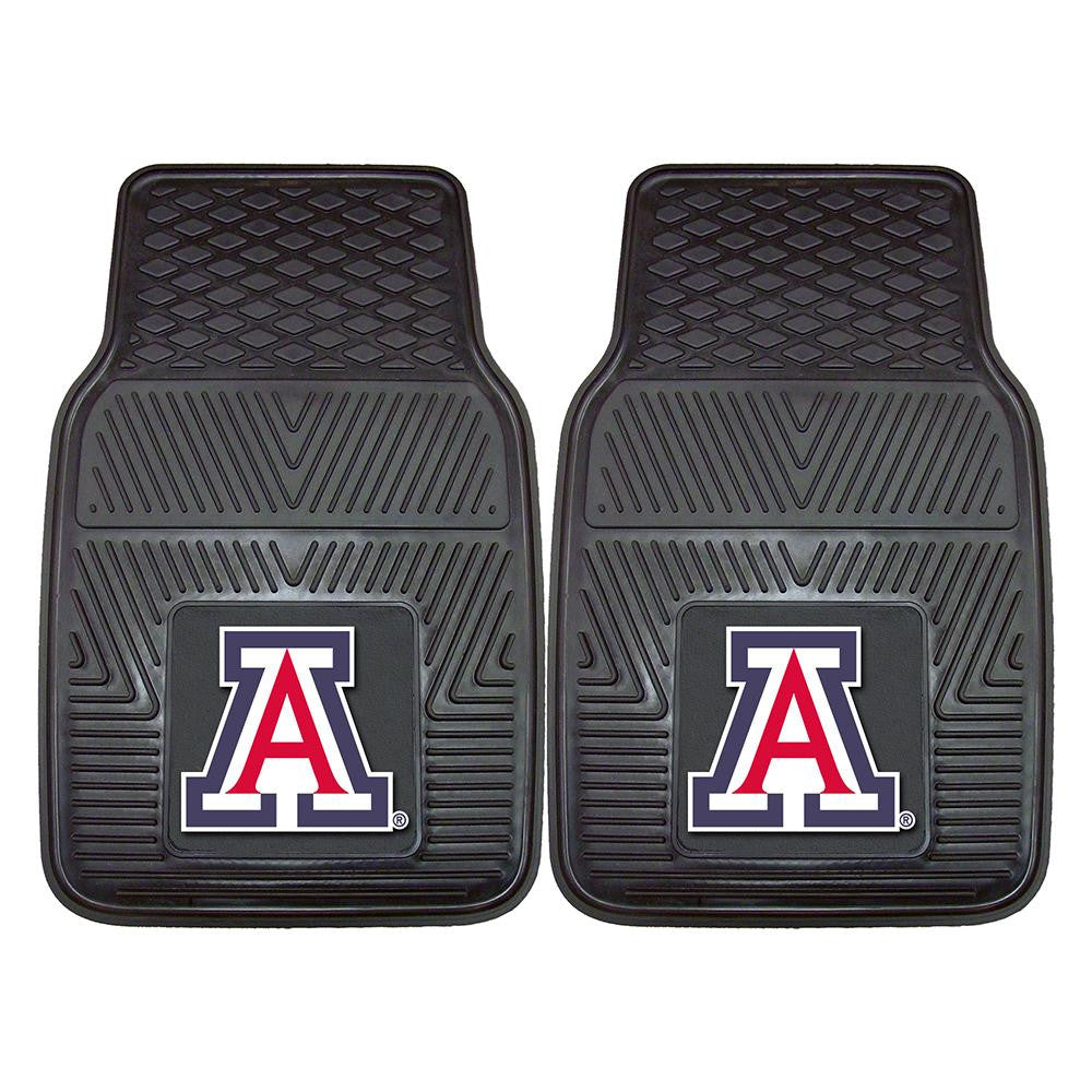 Arizona Wildcats Ncaa Heavy Duty 2-piece Vinyl Car Mats (18"x27")