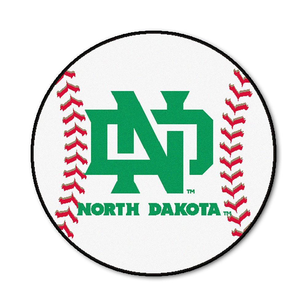 North Dakota Fighting Sioux Ncaa "baseball" Round Floor Mat (29")
