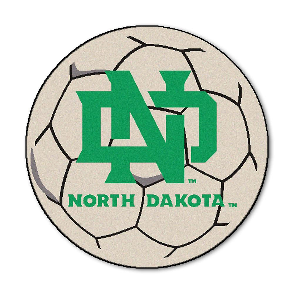 North Dakota Fighting Sioux Ncaa "soccer Ball" Round Floor Mat (29")