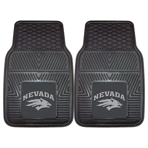 Nevada Wolf Pack Ncaa Heavy Duty 2-piece Vinyl Car Mats (18"x27")
