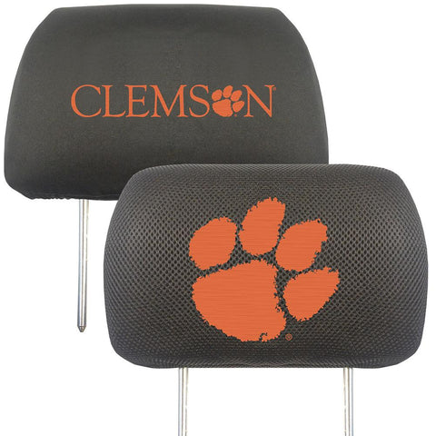 Clemson Tigers Ncaa Polyester Head Rest Cover (2 Pack)