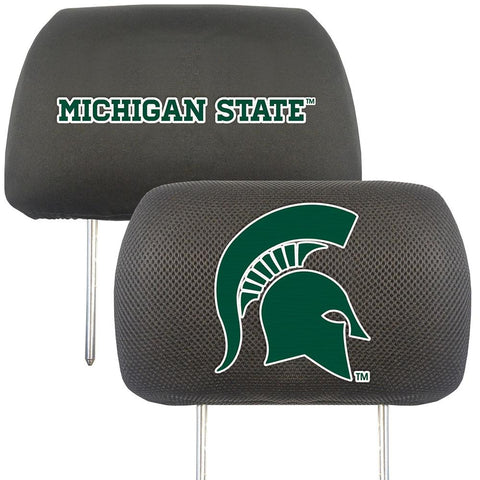 Michigan State Spartans Ncaa Polyester Head Rest Cover (2 Pack)