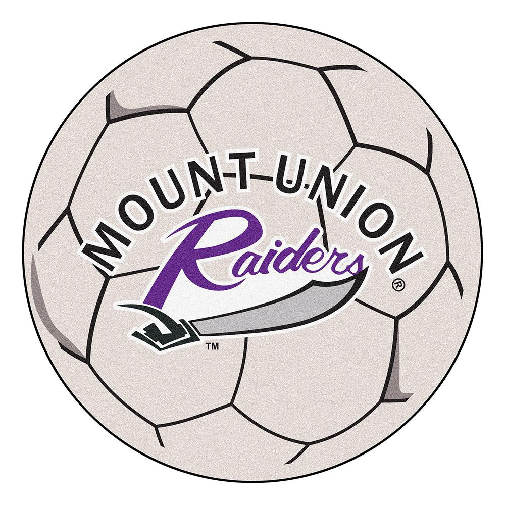 Mount Union Raiders Ncaa Soccer Ball Round Floor Mat (29")