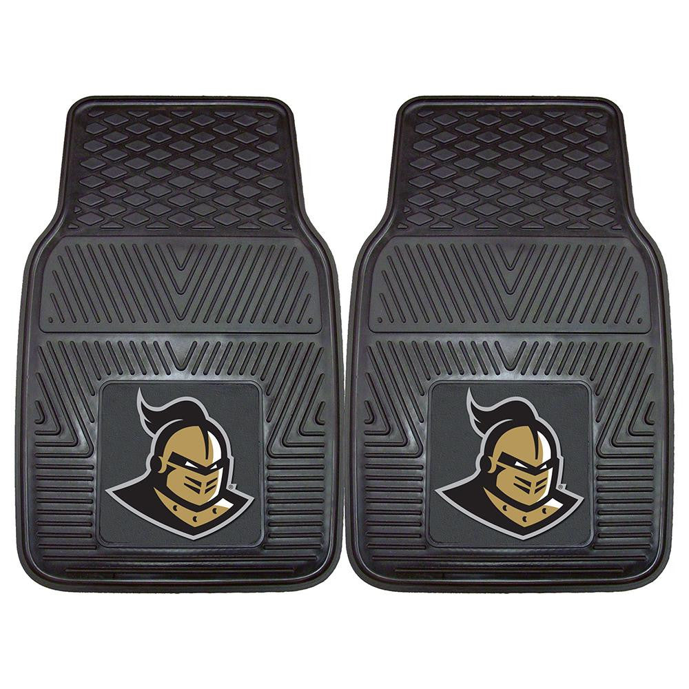 Central Florida Knights Ncaa Heavy Duty 2-piece Vinyl Car Mats (18"x27")