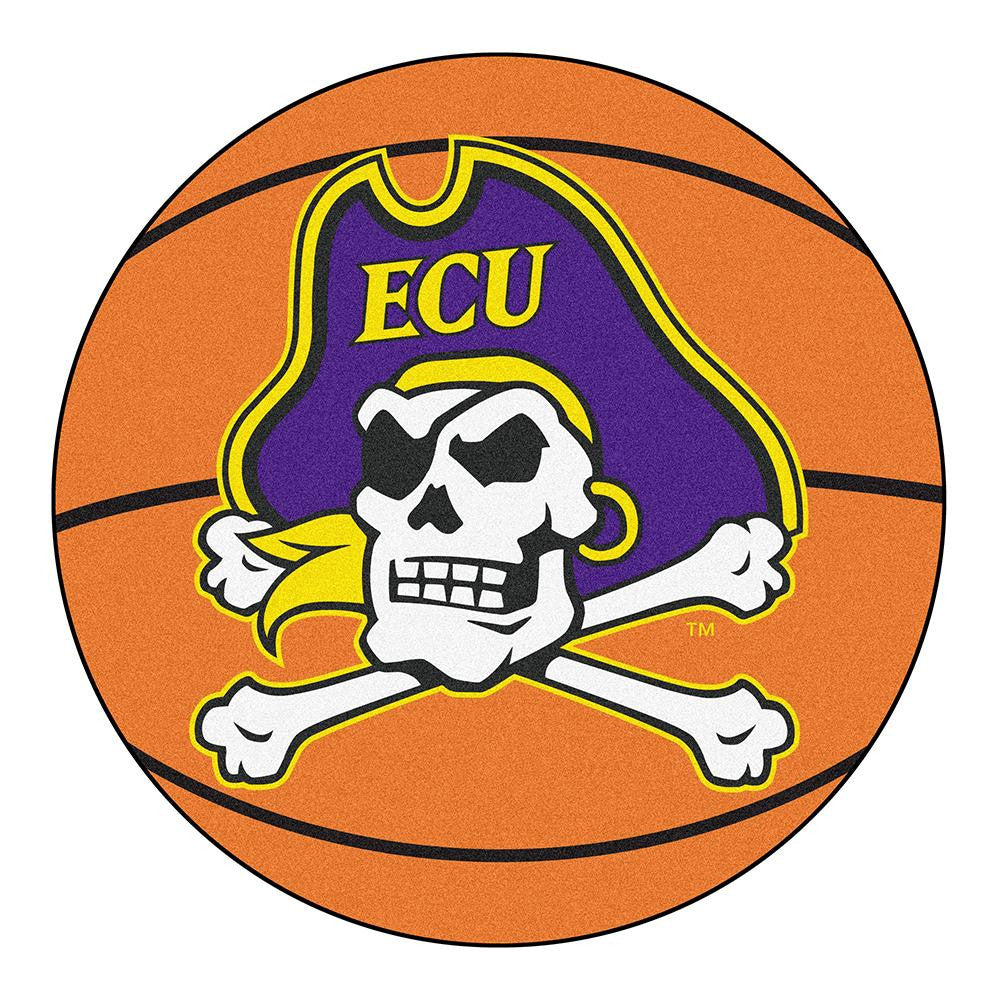 East Carolina Pirates Ncaa "basketball" Round Floor Mat (29")